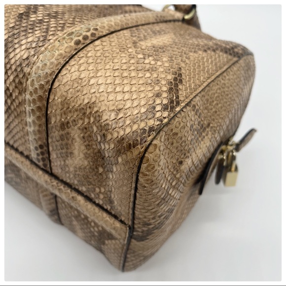 J&M DAVIDSON Python Boston Bag - Picture 13 of 17